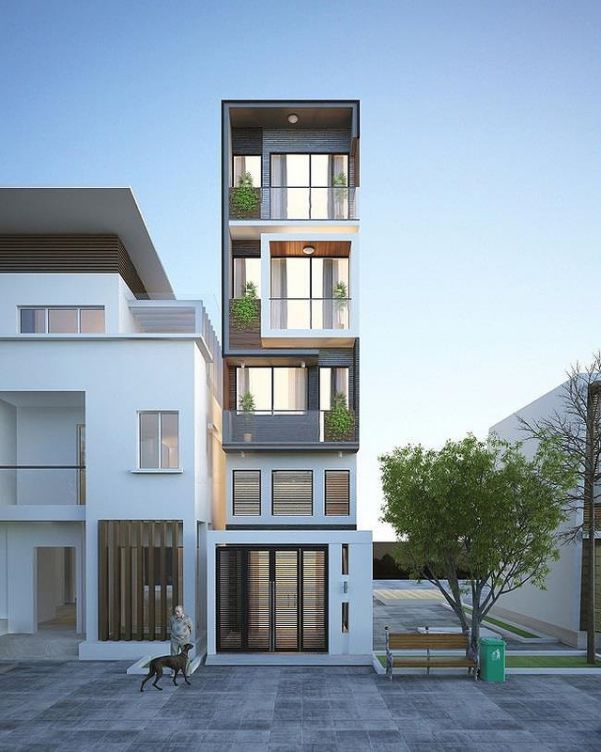 Những mẫu thiết kế nhà phố rộng 3m tối ưu diện tích - Phối cảnh 2