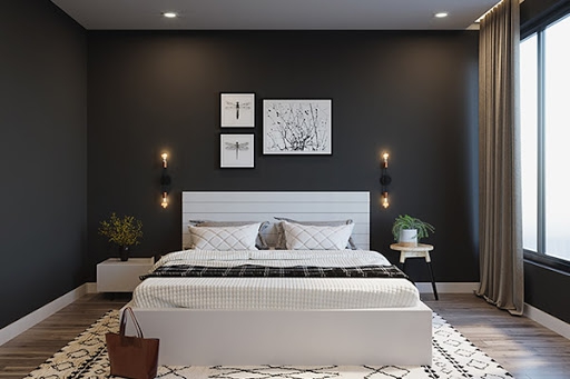 Xu hướng mẫu nội thất phòng ngủ màu đen đẹp nhất trong năm nay