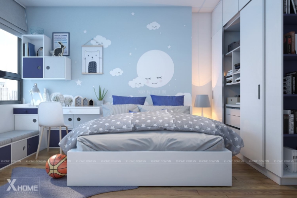 Xu hướng mẫu nội thất phòng ngủ màu xanh đẹp nhất trong năm nay