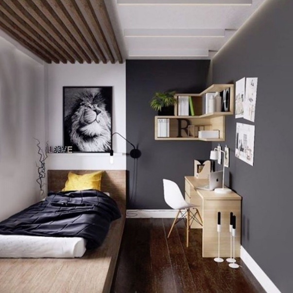 Phong cách thiết kế phòng ngủ nhỏ gọn đơn giản mà đẹp - Hình 2