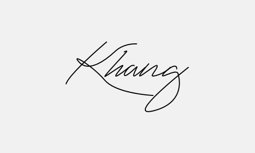 Kiểu chữ ký tên Khang đẹp nhất