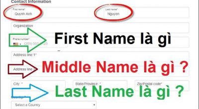 first name là gì
