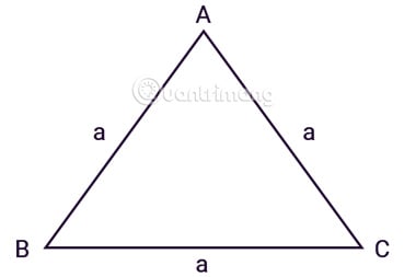 Công thức tính diện tích tam giác đều