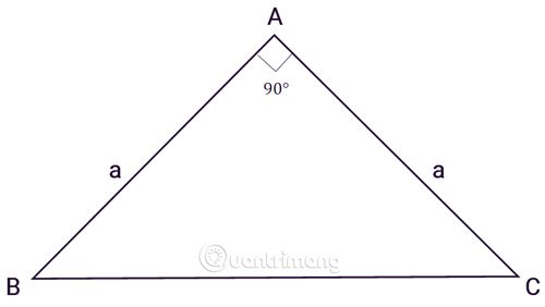 Diện tích tam giác vuông cân