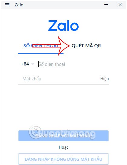 Cách đăng nhập Zalo bằng mã QR