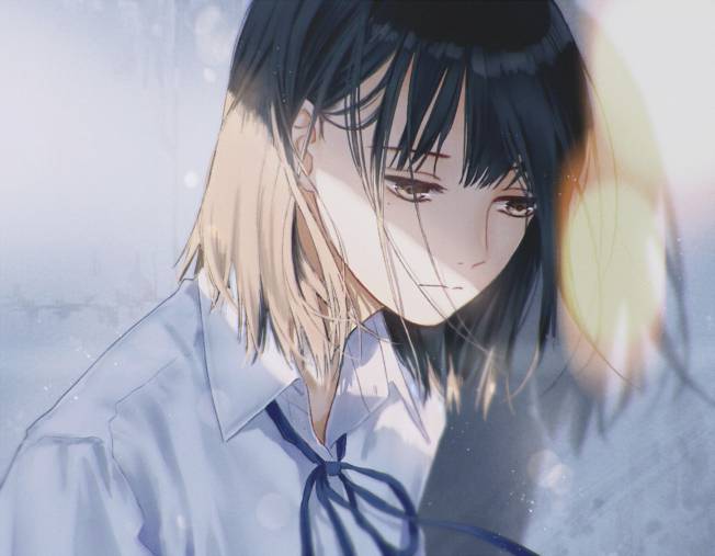 Hình ảnh anime buồn cô đơn nữ