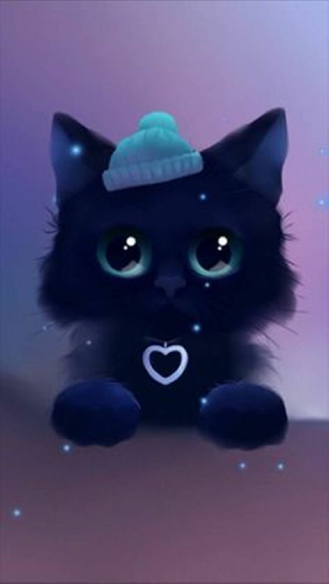 Các mẫu hình hình nền mèo đen cute